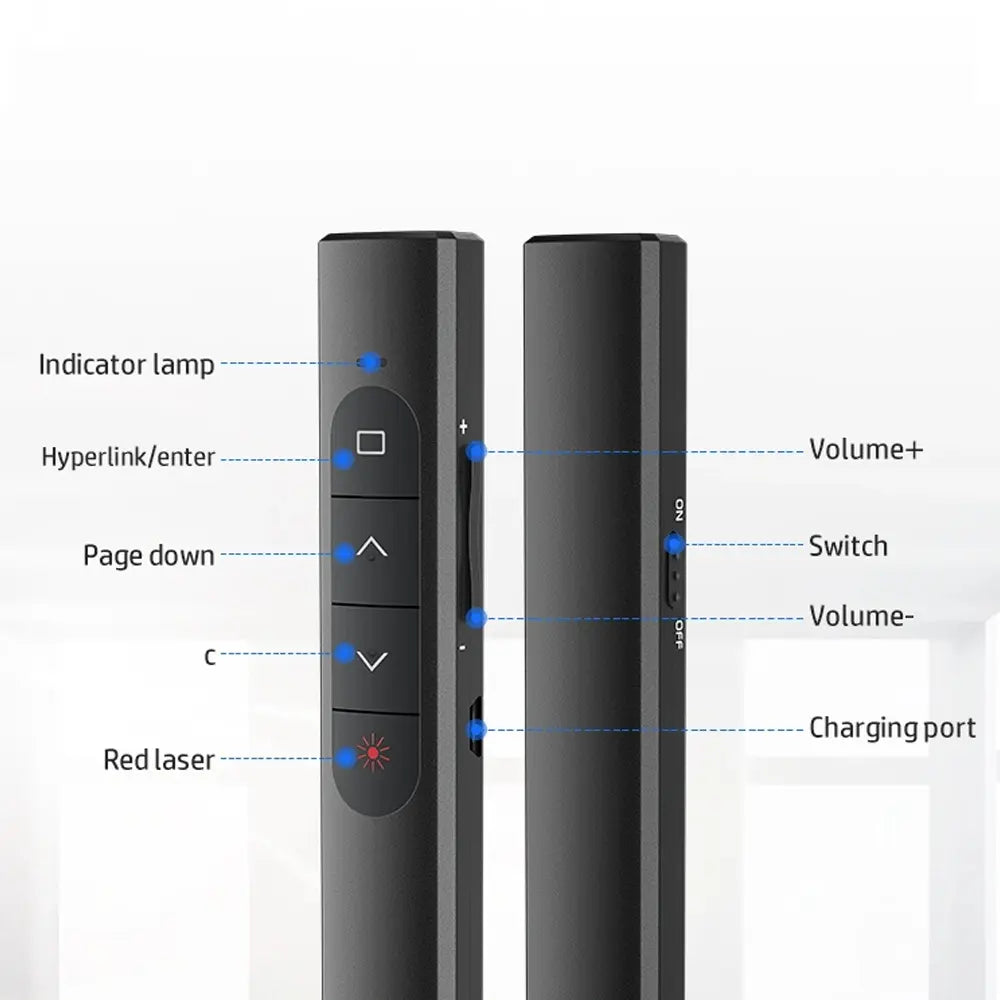 HP SS10 Wireless Multifunctional Laser Remote Control Up to 100M Range USB Rechargeable