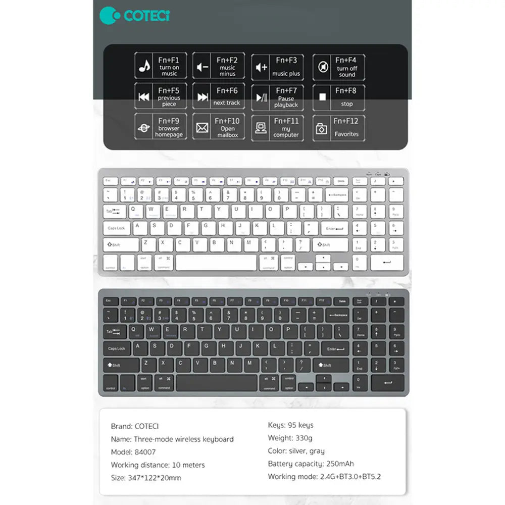 Coteetci One-Click Switch Keyboard