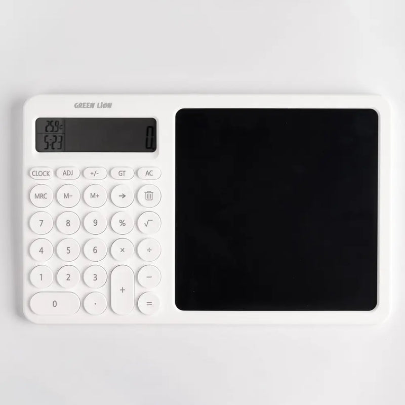 Green Lion CalcWrite Pro Calculator Writing Pad Powered By 3V Coin Battery