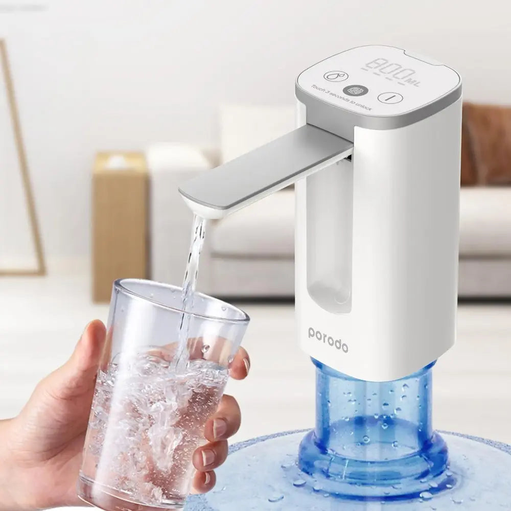 Porodo Lifestyle Mini Water Dispenser with LED Display 4W 1200mAh Type-C Rechargeable