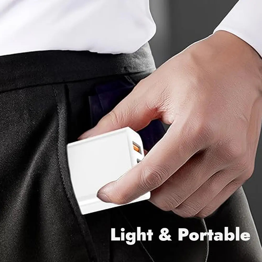 Brave 30W Dual Port Fast USB Charger Plug