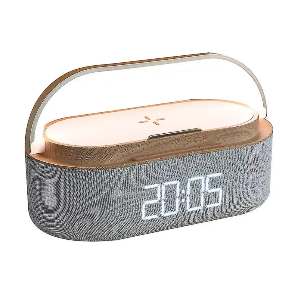 Portable Wireless Charger Speaker With LED Lamp 15W 2500mAh Battery