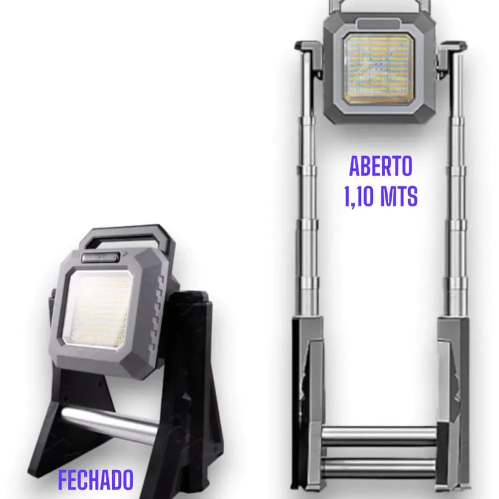 Multifunctional Work Light with Telescopic Base With 3000 Lumens Type-C Rechargeable