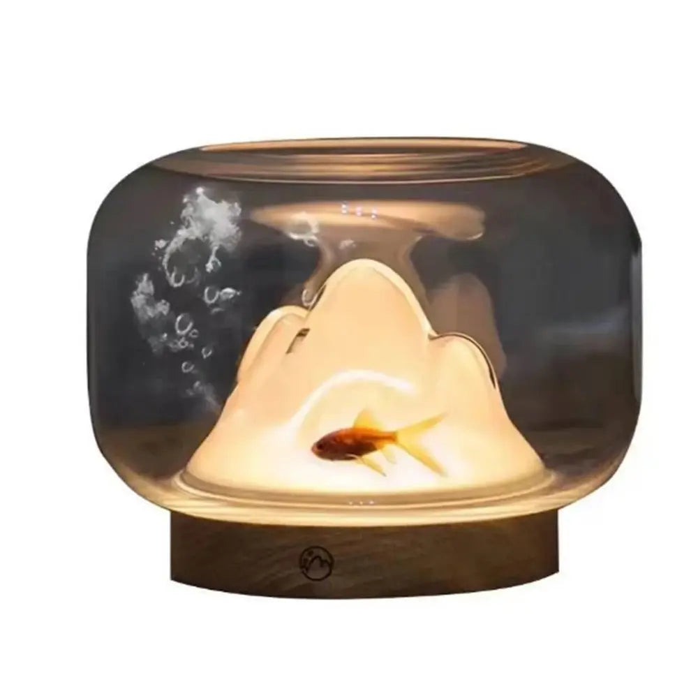 Snow Mountain Ambient Lamp Aquarium 1.5L USB Powered