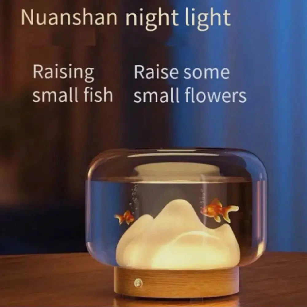 Snow Mountain Ambient Lamp Aquarium 1.5L USB Powered