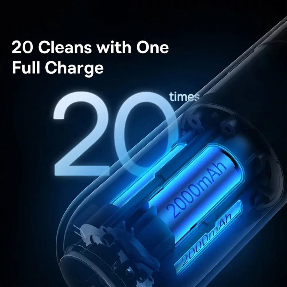 Baseus A2 Pro Car Vacuum Cleaner With High-Speed Noiseless Motor 2000mAh – White