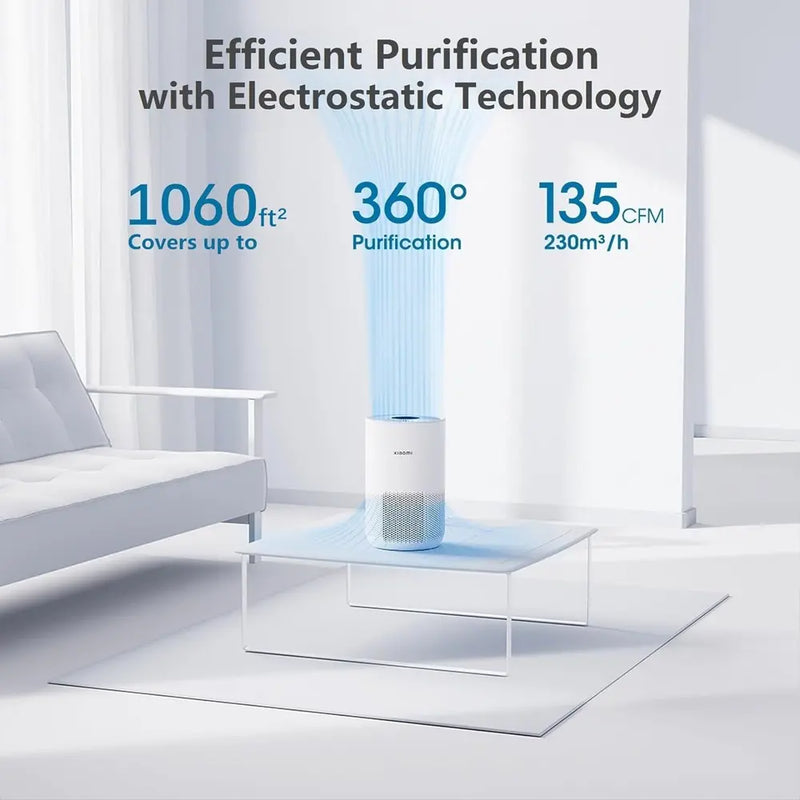 Xiaomi Smart Purifier Compact Powerful 360 Air Circulation With 3 in 1 HEPA Filter 20W