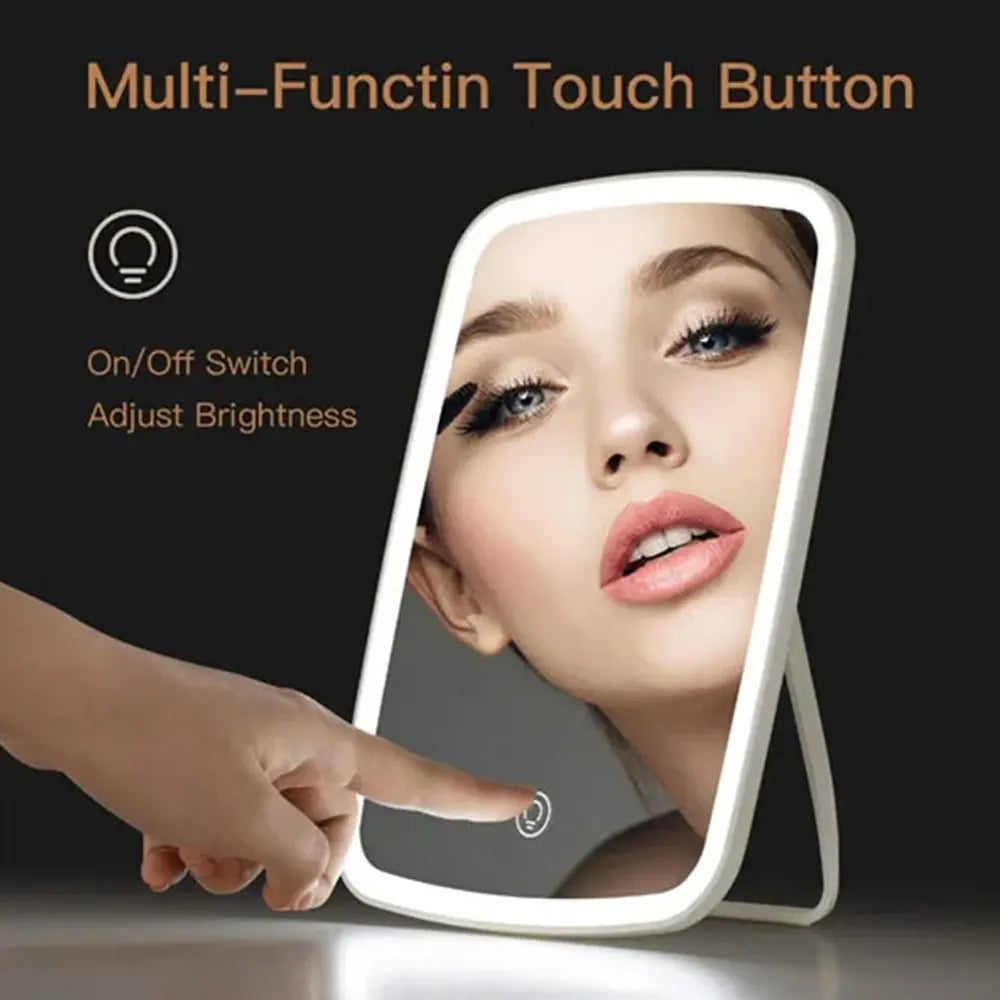 Jordan & Judy Makeup Adjustable Mirror with Light 610 Lux DC 5V Rechargeable 8 Hours Battery