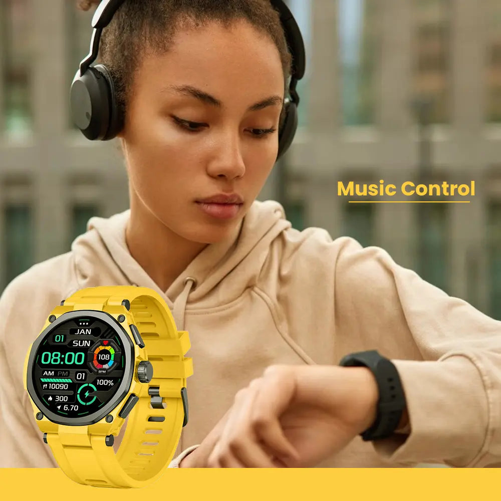 Green Lion Grand Smart Watch- Yellow