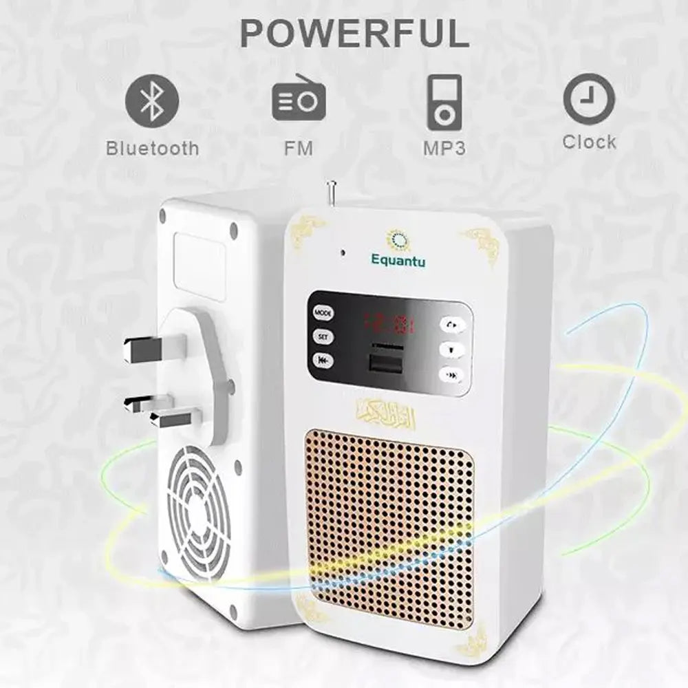 Equantu Al-Quran Holy Wall Bluetooth Speaker Remote Control 10W
