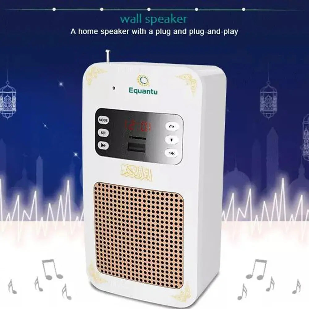 Equantu Al-Quran Holy Wall Bluetooth Speaker Remote Control 10W