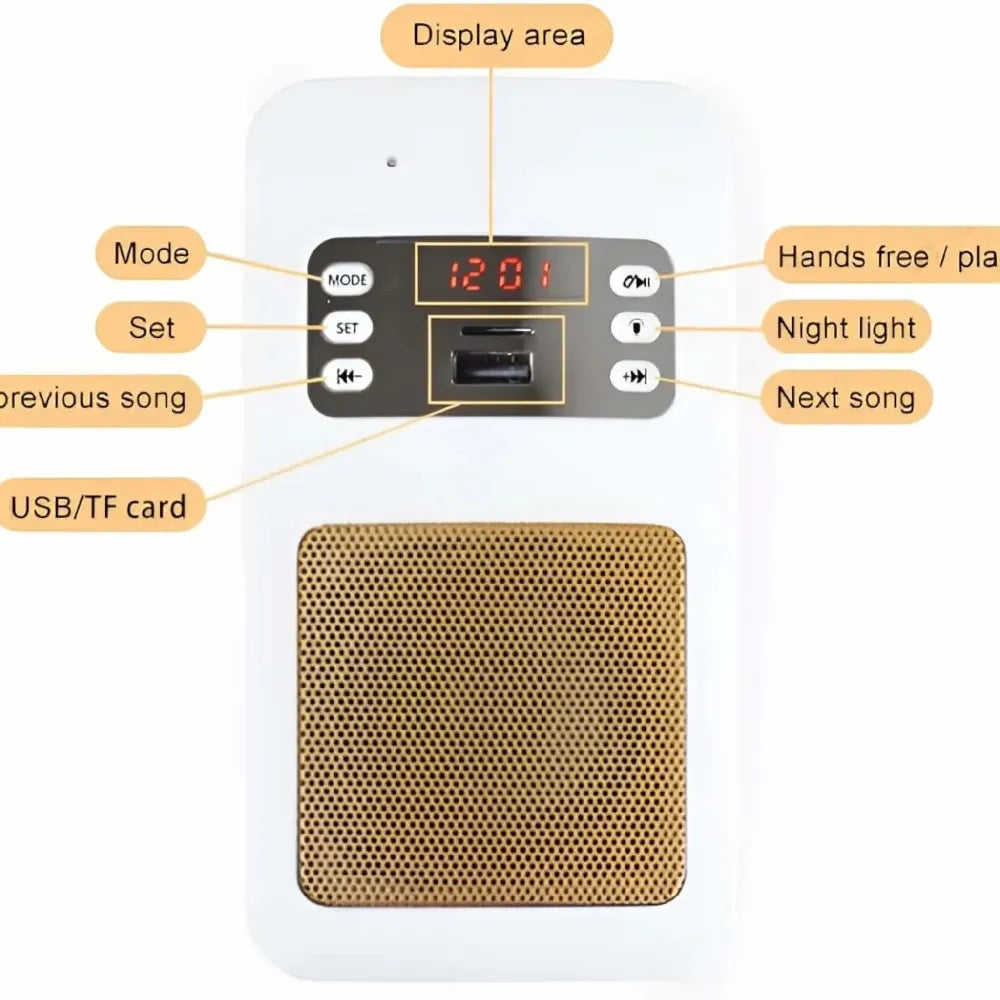 Equantu Al-Quran Holy Wall Bluetooth Speaker Remote Control 10W