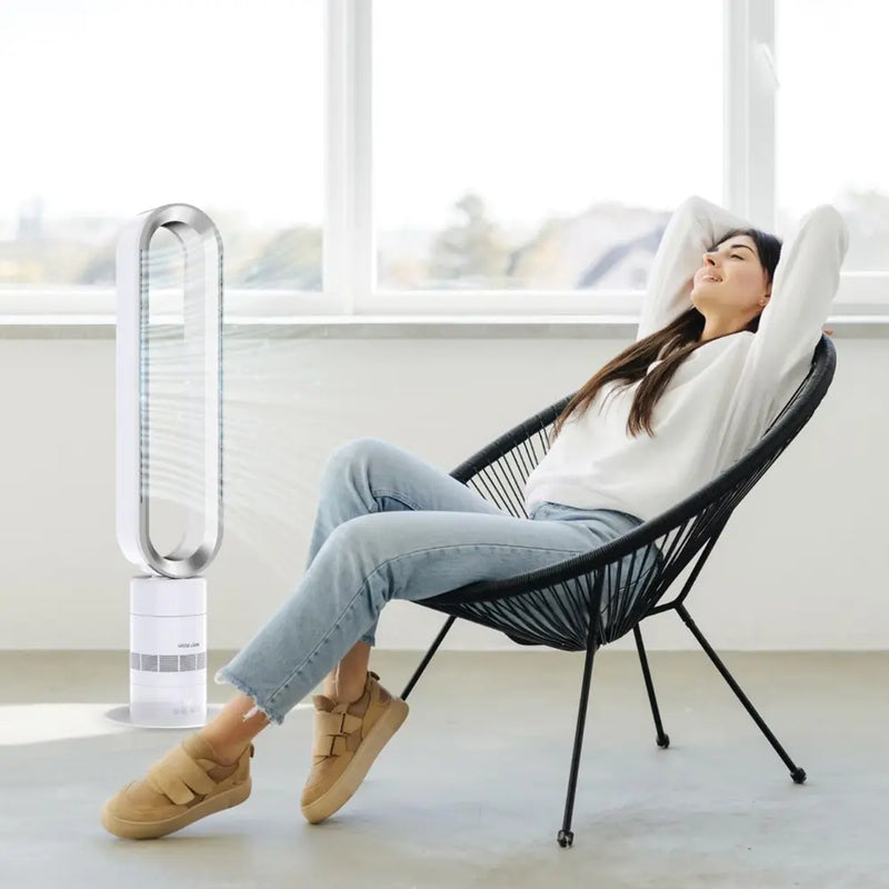 Green Lion LCD Touch Screen Intelligent Air Cooler - White