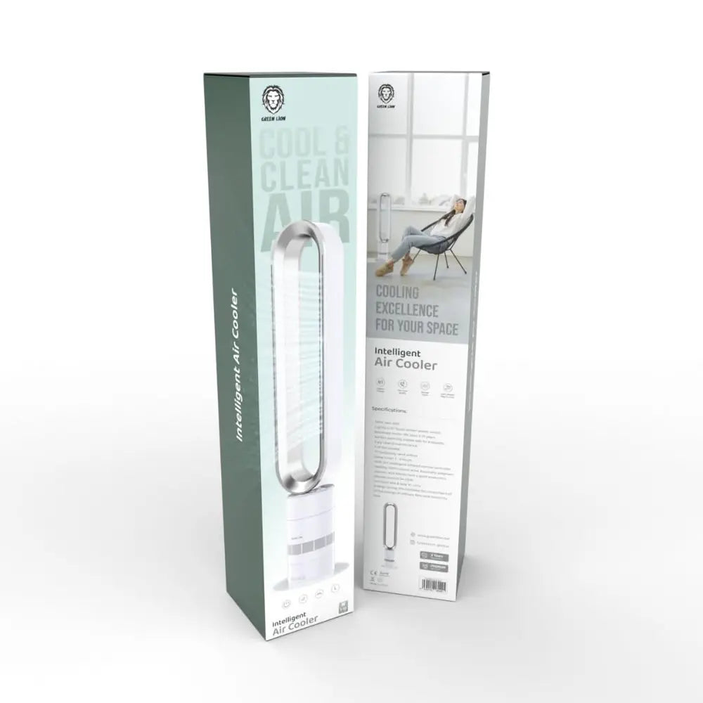Green Lion LCD Touch Screen Intelligent Air Cooler - White