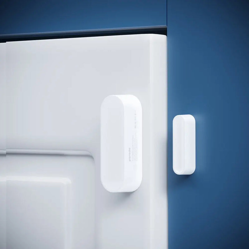 Porodo Smart Sensor Door & Window with Voice Assistant  3500 Times/Year Battery Life