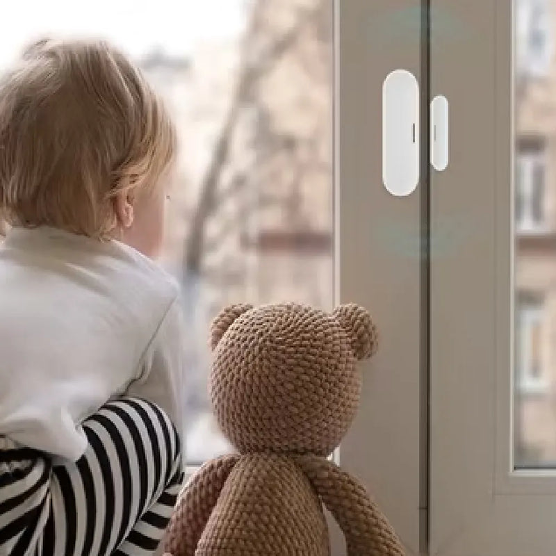 Porodo Smart Sensor Door & Window with Voice Assistant  3500 Times/Year Battery Life
