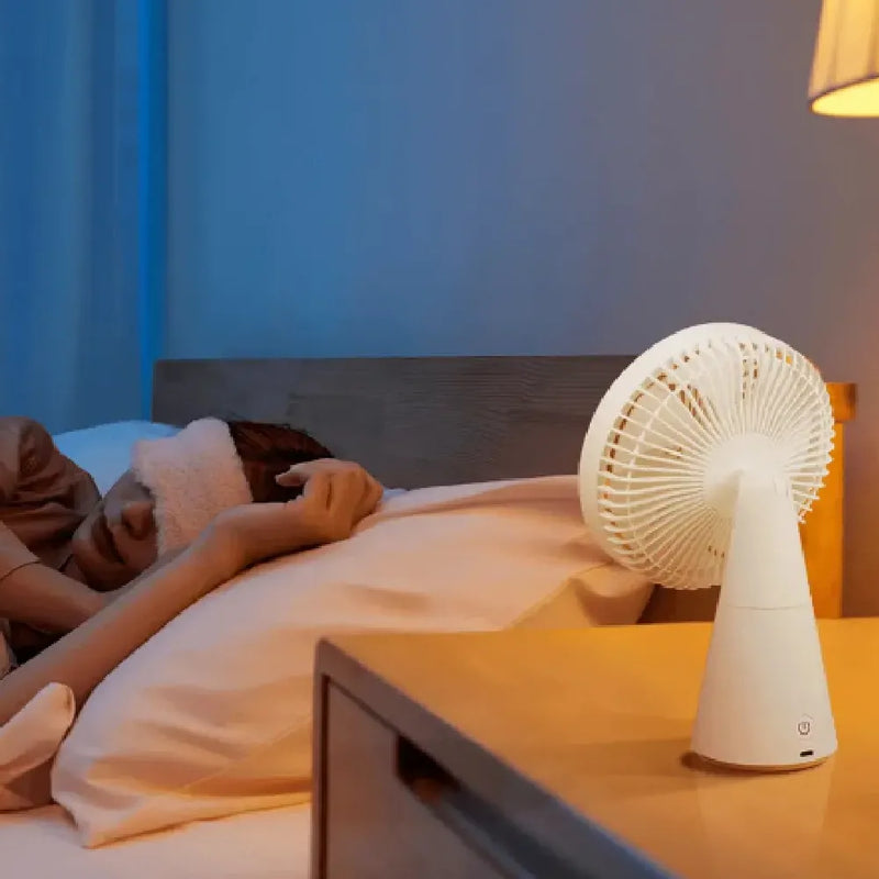 Xiaomi 2-in-1 Rechargeable Mini Fan 4000mAh 4 Wind Speeds Type-C Charging
