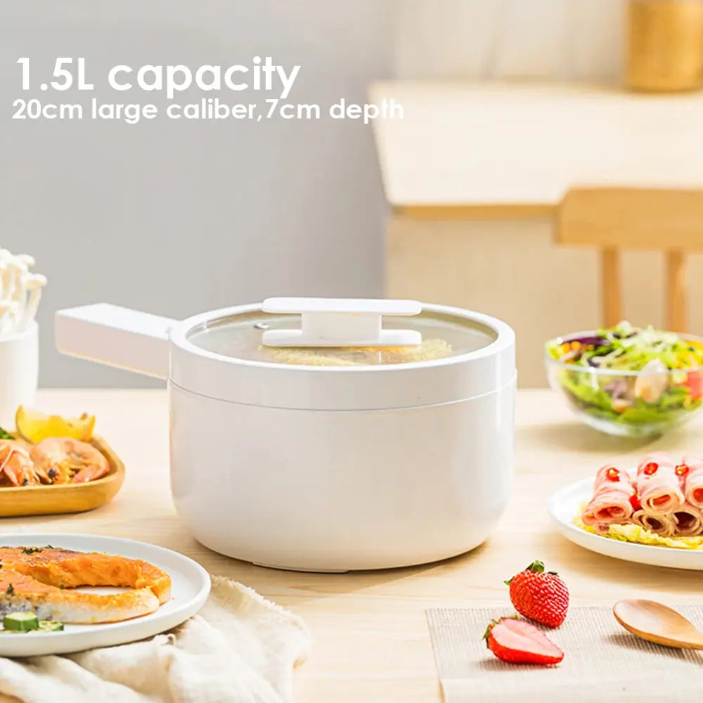 Multifunctional Home Electric Cooker with Ceramic Glaze Liner 1.5L 700W