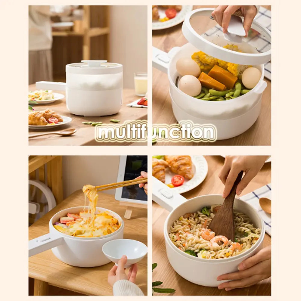 Multifunctional Home Electric Cooker with Ceramic Glaze Liner 1.5L 700W