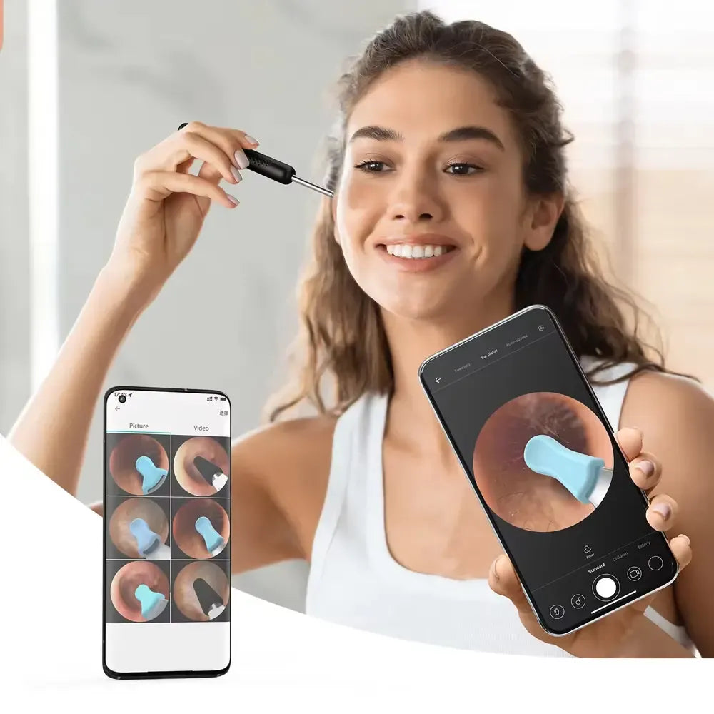 Bebird R1 Ultra Ear Camera With 6 LED Lights 1080P HD Camera USB Rechargeable