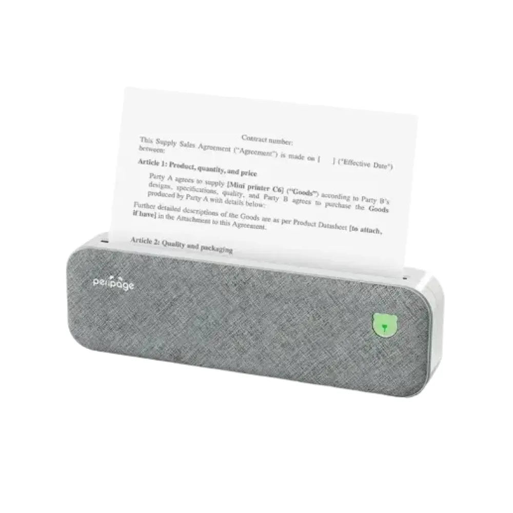 PeriPage A4 Wireless Portable Thermal Printer 203DPI/304DPI Resolution 5200mAh