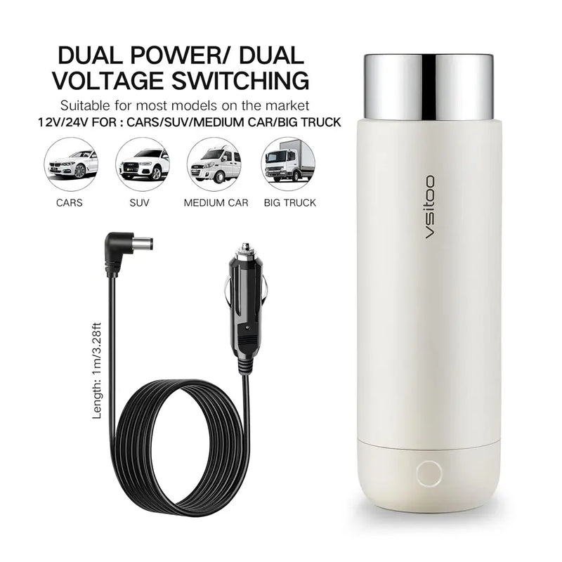 Vsitoo Smart Car Heating Bottle 12V/24V