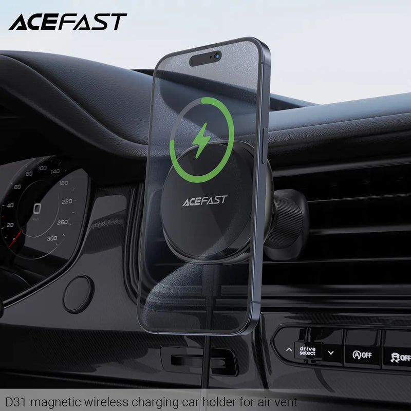 Acefast D31 magnetic wireless charging car holder for air vent