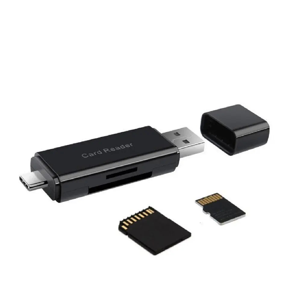 Coteetci 2 in 1 Card Reader USB + Type-C