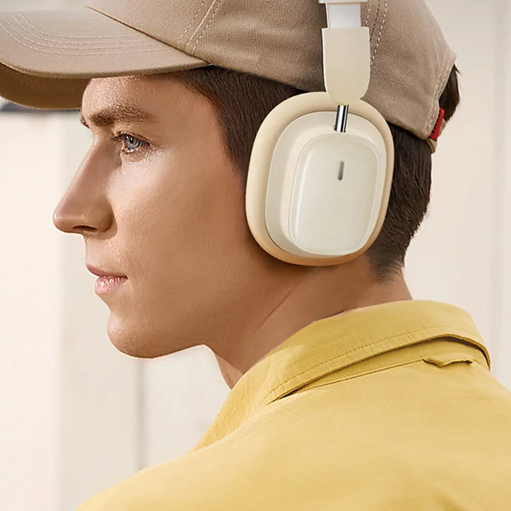Baseus Bowie H1i Wireless Bluetooth Headphones-White