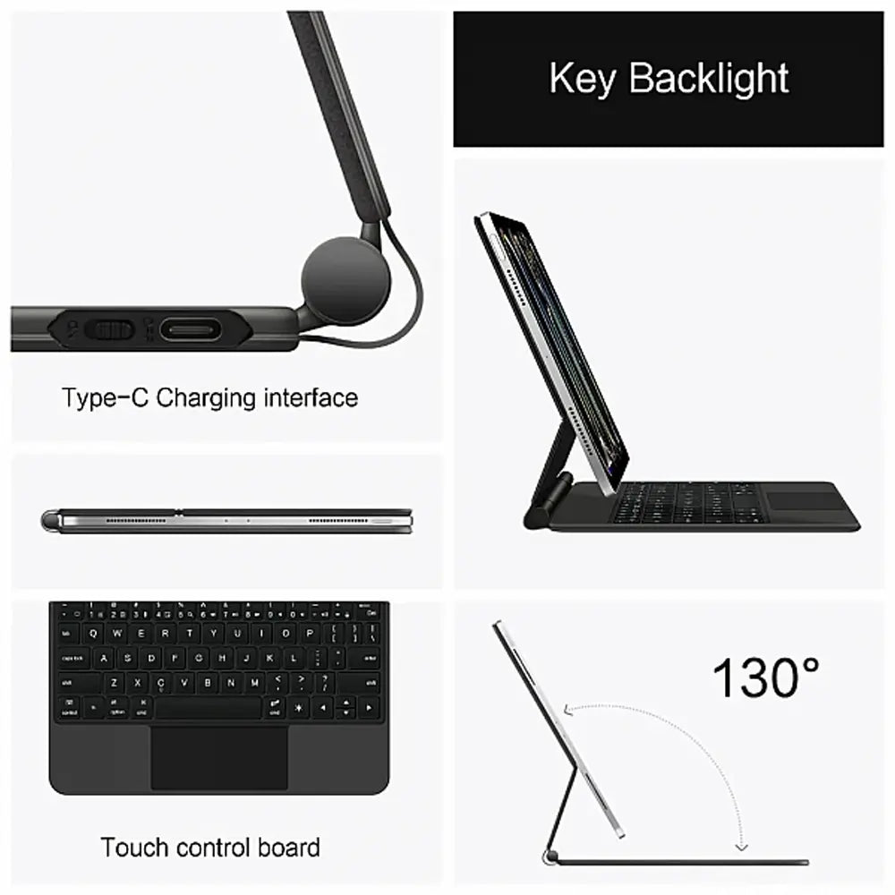 Green Lion Magic Keyboard Case - iPad Pro 11- Black