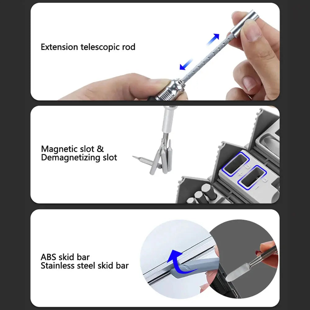 Portable Cylinder Screwdriver Set 126 in 1