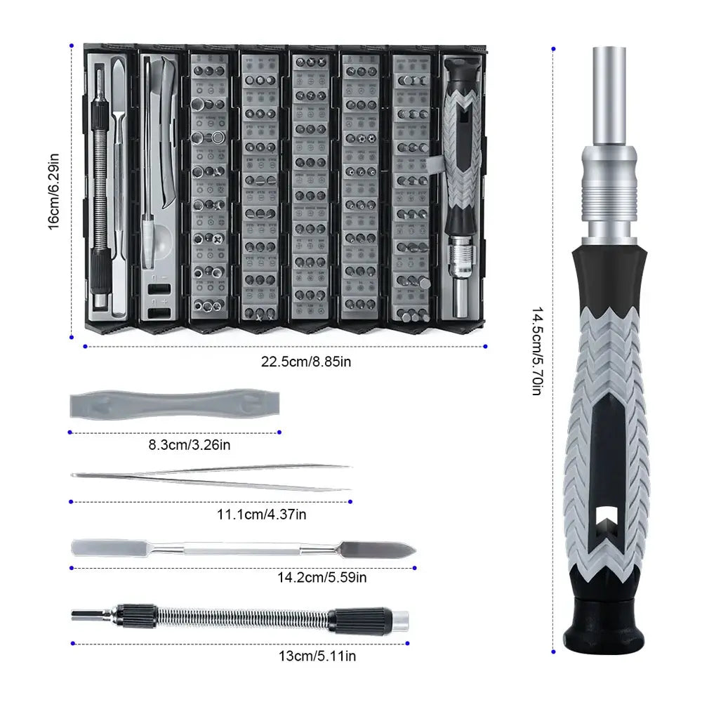 Portable Cylinder Screwdriver Set 126 in 1