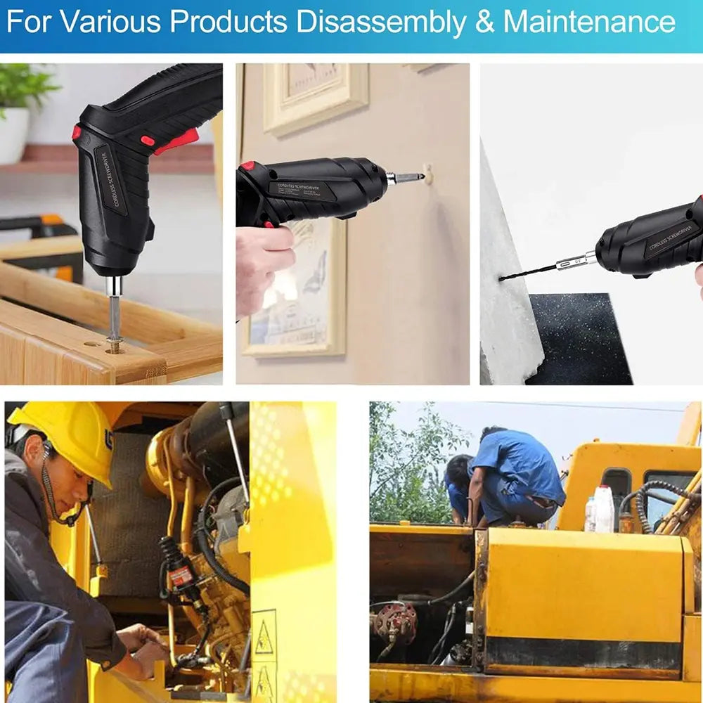 Tuoye Cordless Electric Screwdriver with 47 pieces of Accessories 3.6V Power