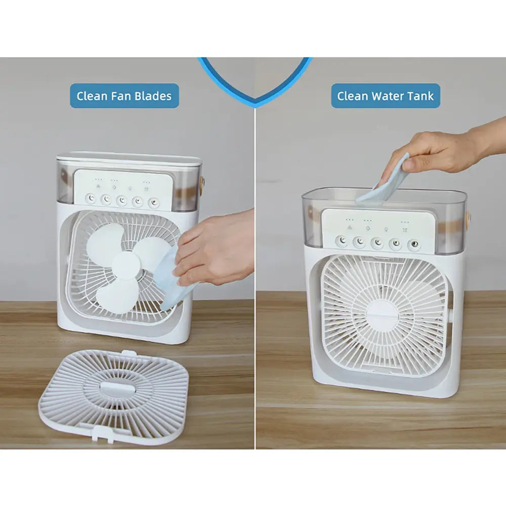 Portable Mini Cooler Fan Personal Evaporative 3 Adjustable Speeds USB Powered
