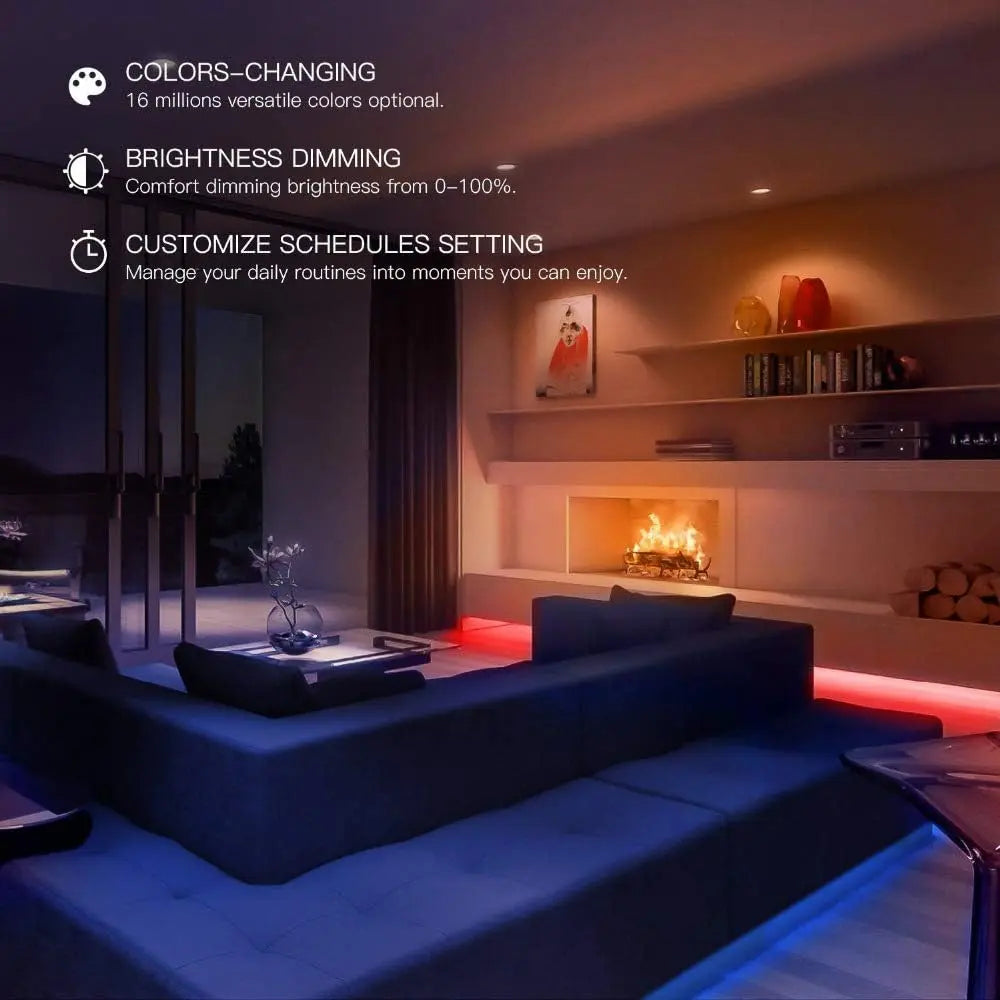 Xiaomi Yeelight 16M Colors WiFi Powered LED Strip Smart Control Extendable to 10M