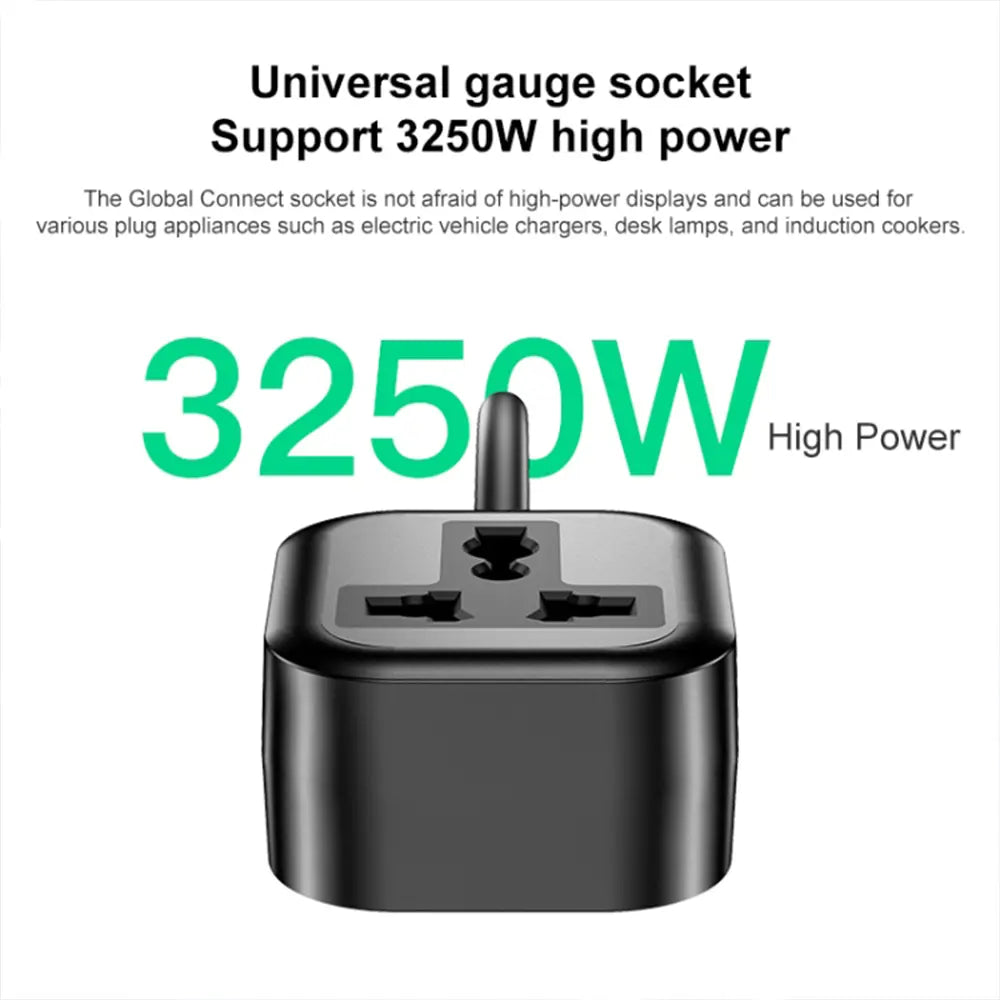 Yesido Universal Plug Power Extension Cable UK Plug 2m Length 3250W Max Output