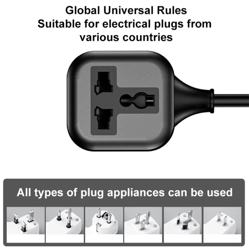 Yesido Universal Plug Power Extension Cable UK Plug 2m Length 3250W Max Output