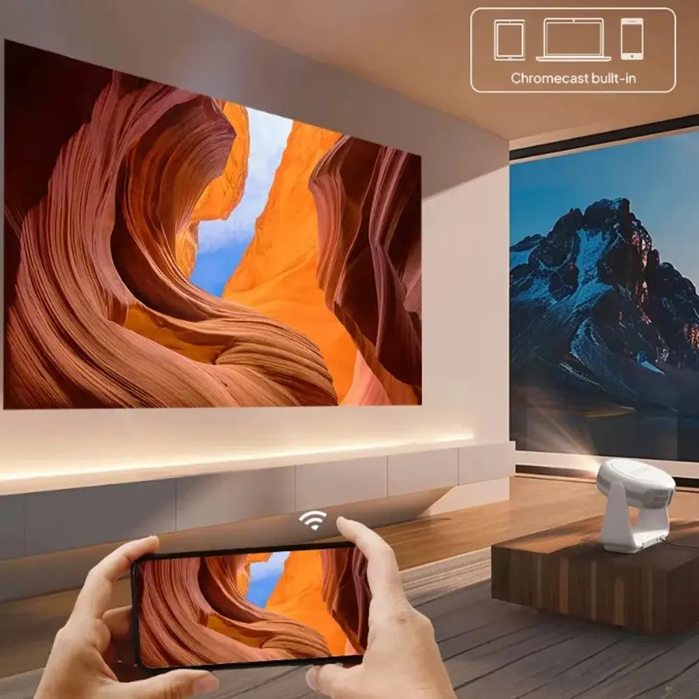 K1 High Lumens 4K Projector with LED Lamp Wi-Fi and HDMI Connectivity 50,000-Hour Lifespan