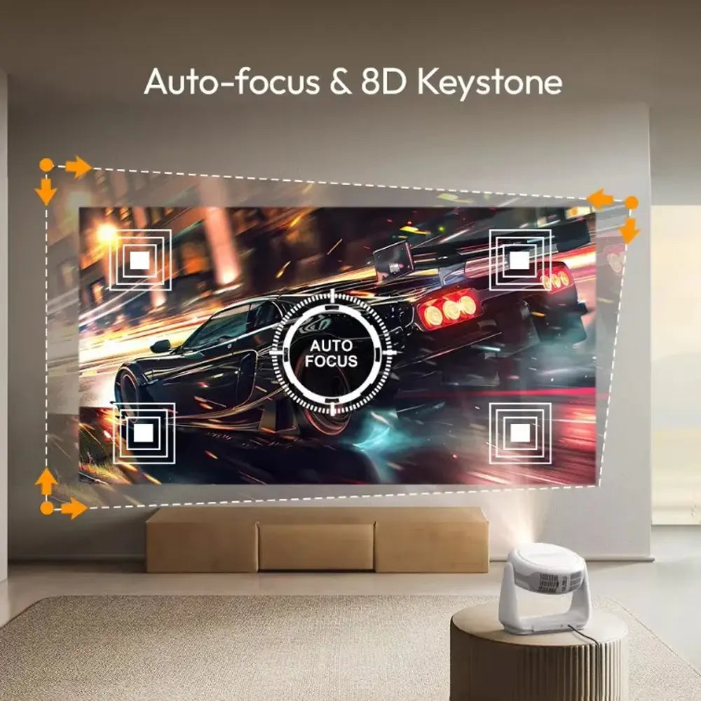 K1 High Lumens 4K Projector with LED Lamp Wi-Fi and HDMI Connectivity 50,000-Hour Lifespan