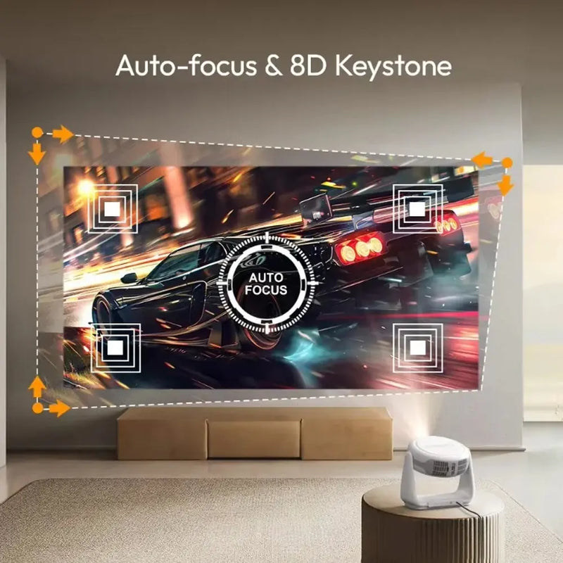 K1 High Lumens 4K Projector with LED Lamp Wi-Fi and HDMI Connectivity 50,000-Hour Lifespan