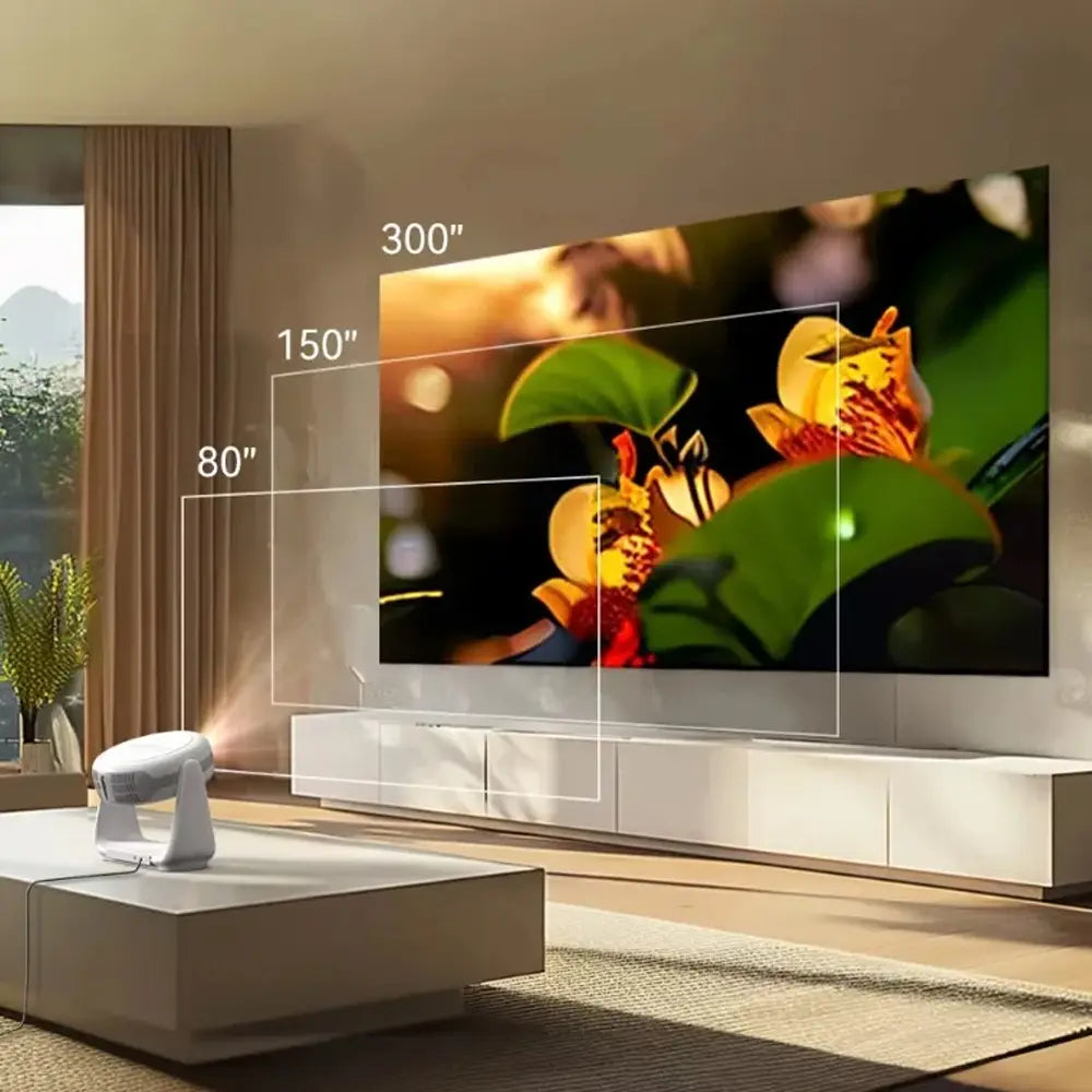 K1 High Lumens 4K Projector with LED Lamp Wi-Fi and HDMI Connectivity 50,000-Hour Lifespan