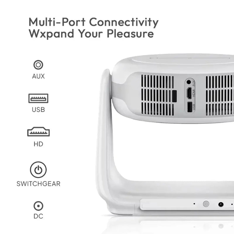 K1 High Lumens 4K Projector with LED Lamp Wi-Fi and HDMI Connectivity 50,000-Hour Lifespan