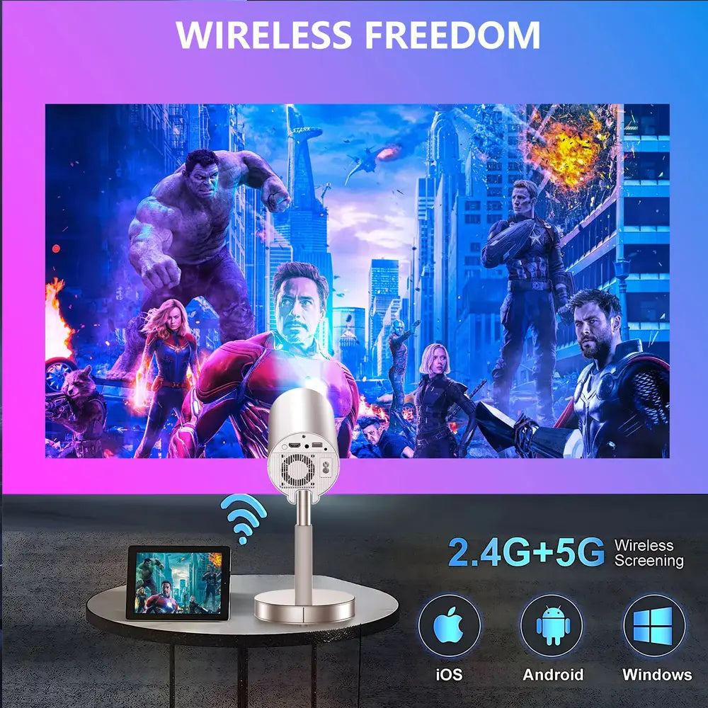 Portable Android 4K Projector