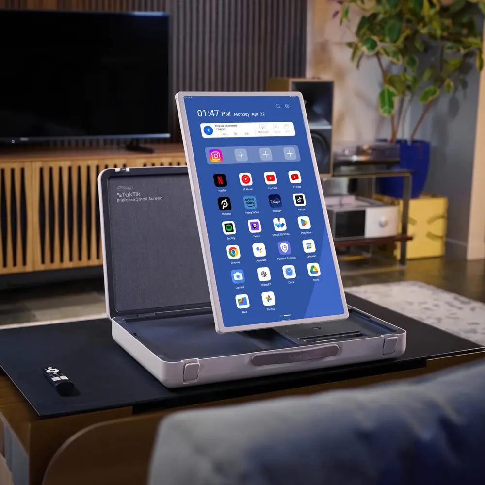 Taktik Briefcase Smart Screen 27" with 6800mAh Battery