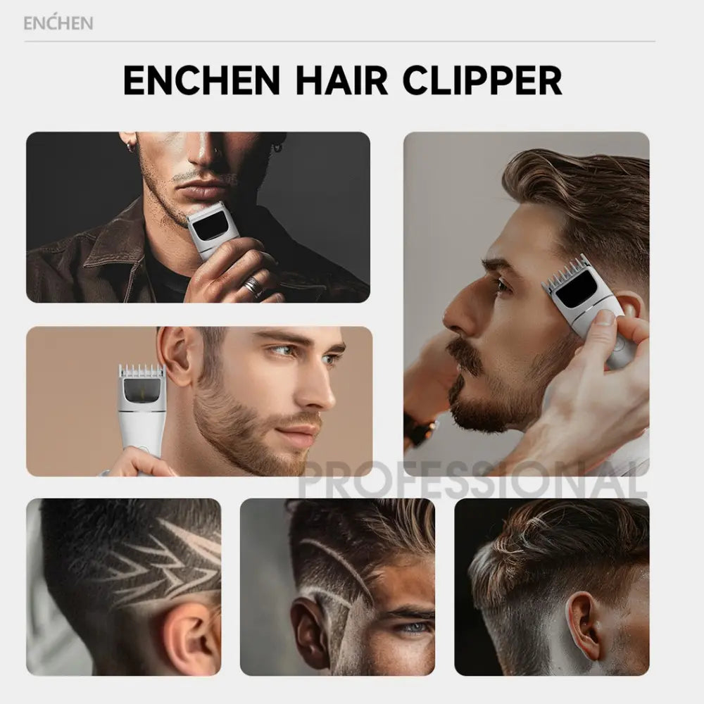 Enchen Boost 2 Rechargeable Hair Clipper With 7 Length Comb Settings USB Rechargeable
