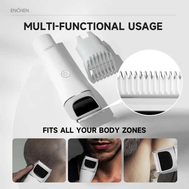 Enchen Boost 2 Rechargeable Hair Clipper With 7 Length Comb Settings USB Rechargeable