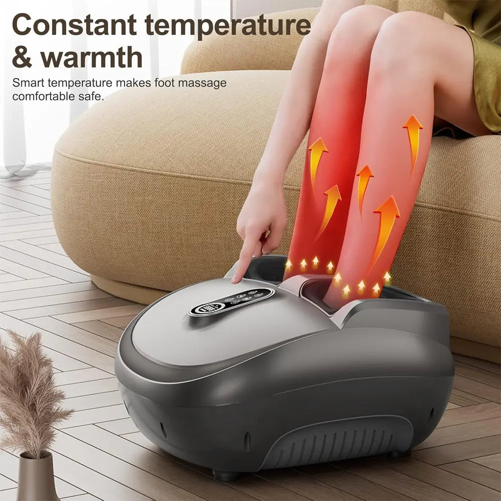 8D Intelligent Foot Massager Smart LCD Touch Control and Wireless Remote