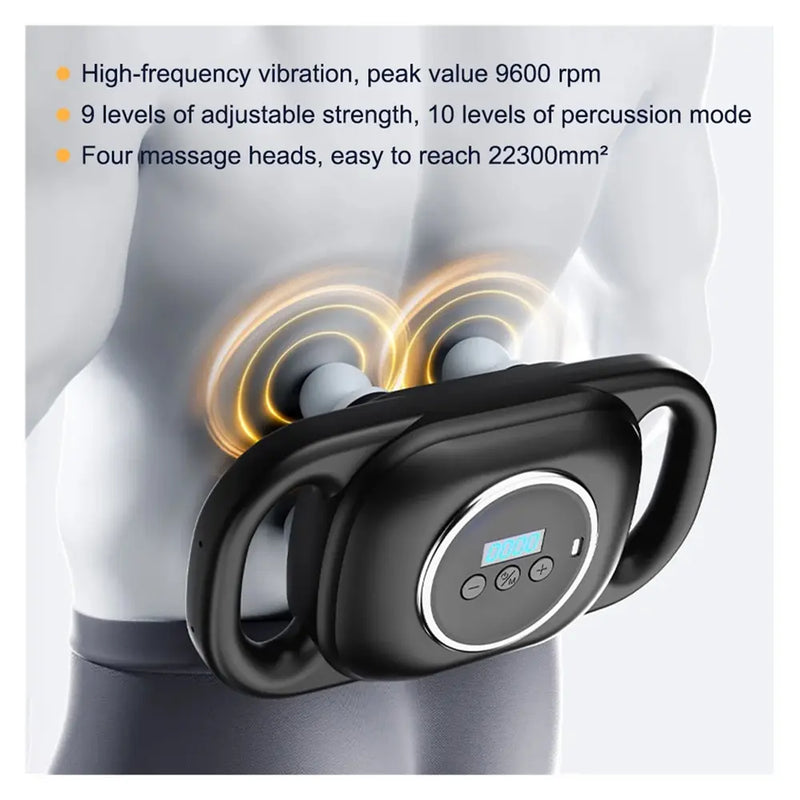 Portable Fascia Gun six-Head Electric Massager 1200mAh Rechargeable Battery