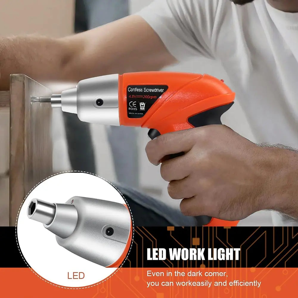 LED Cordless Compact Screwdriver