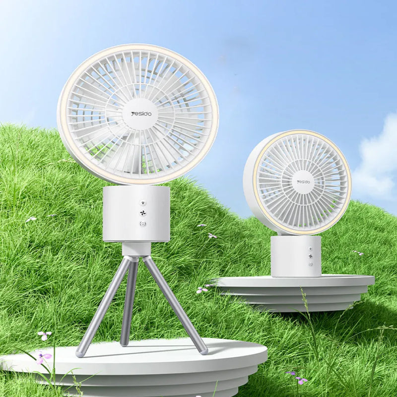 Yesido YF13 3 in 1 Portable Camping Fan with 8000 mAh Battery Type-C Rechargeable